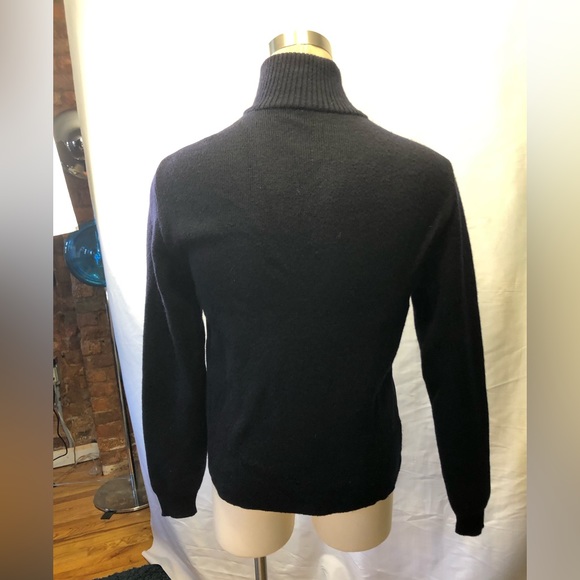 Vintage Prada Sport Navy denim sweater hybrid jacket sz 50 - Picture 8 of 16